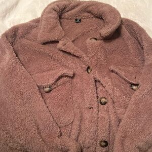 Super soft oversized fleece shirt